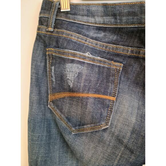 Driftwood Jeans Women Dark Blue 27 Dark Wash Ankle Jean Distressed Stretch Denim - Picture 11 of 16